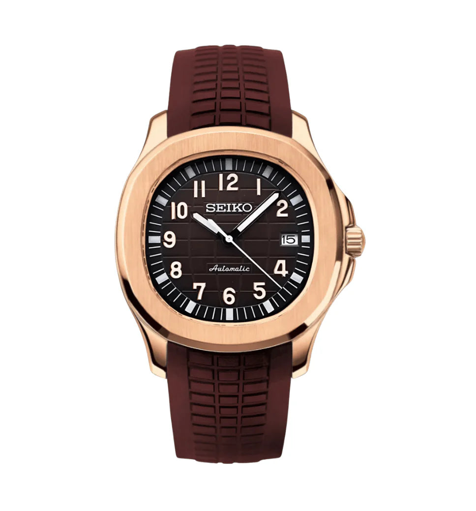 AQUANAUT MOD ROSE GOLD BROWN