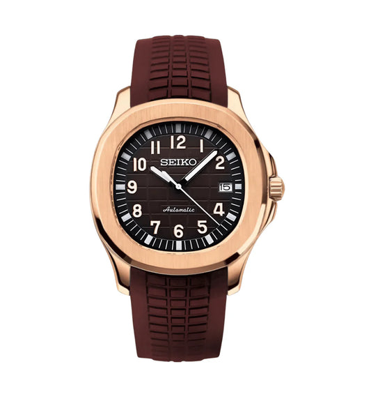 AQUANAUT MOD ROSE GOLD BROWN