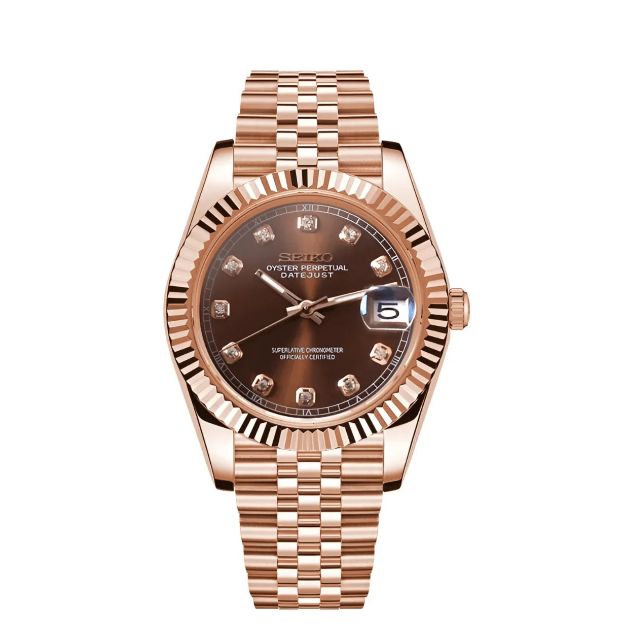 DATEJUST ROSE BROWN DIAL MOD