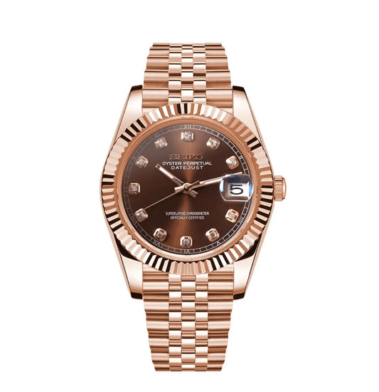 DATEJUST ROSE BROWN DIAL MOD
