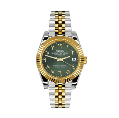 DATEJUST MOD GREEN (TWO TONE)